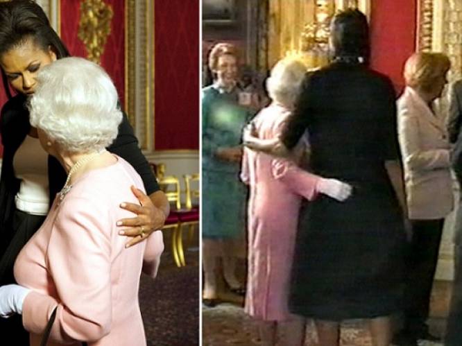 Michelle Obama openhartig over haar ‘schandelijke’ faux pas in Buckingham Palace: “Daarom legde ik mijn arm rond Queen Elizabeth”