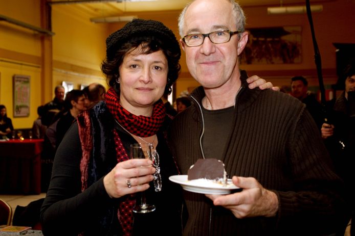 Sigrid Spruyt met haar partner Raymond Van het Groenewoud