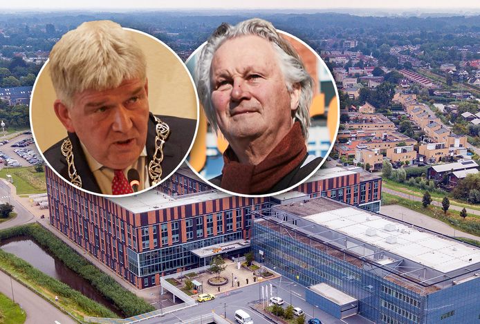 De raad van bestuur van Gelre ziekenhuizen zegt dat ingrijpen noodzakelijk is, de gemeente Zutphen wil dat zelf onderzoeken. Links: Wimar Jaeger, burgemeester Zutphen. Rechts: Pier Eringa, bestuursvoorzitter Gelre ziekenhuizen.