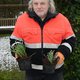 Parkbloemen voor de burgemeester