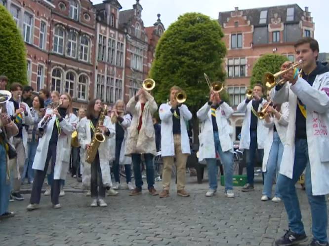 KIJK. Vijf studentenfanfares van Vlaanderen spelen voor eerste keer samen muziek in Leuven