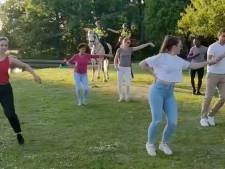 Politiepaarden swingen mee met dansles in het Zuiderpark