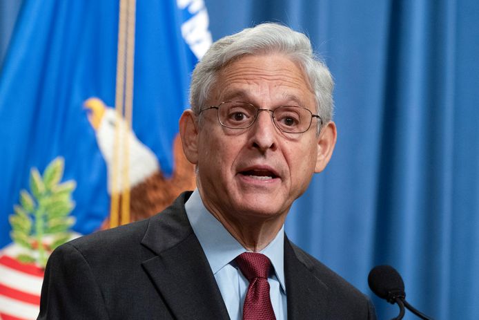 Amerikaans minister van Justitie Merrick Garland.