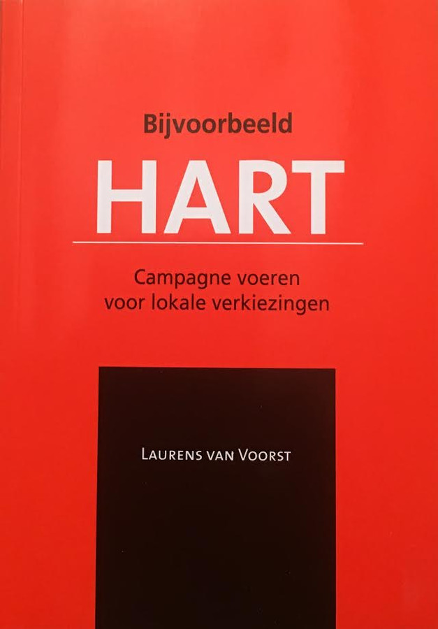 De voorkant van het boek 'Bijvoorbeeld Hart’, geschreven door Laurens van Voorst.