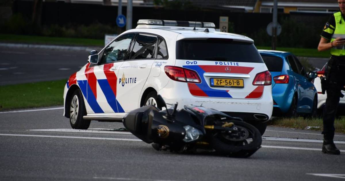 Ernstig ongeval op de oprit van de A58 in Vlissingen.