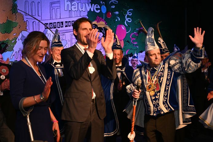 De Boxmeerse Pronkzitting met als prominent: Wopke Hoekstra en zijn vrouw.