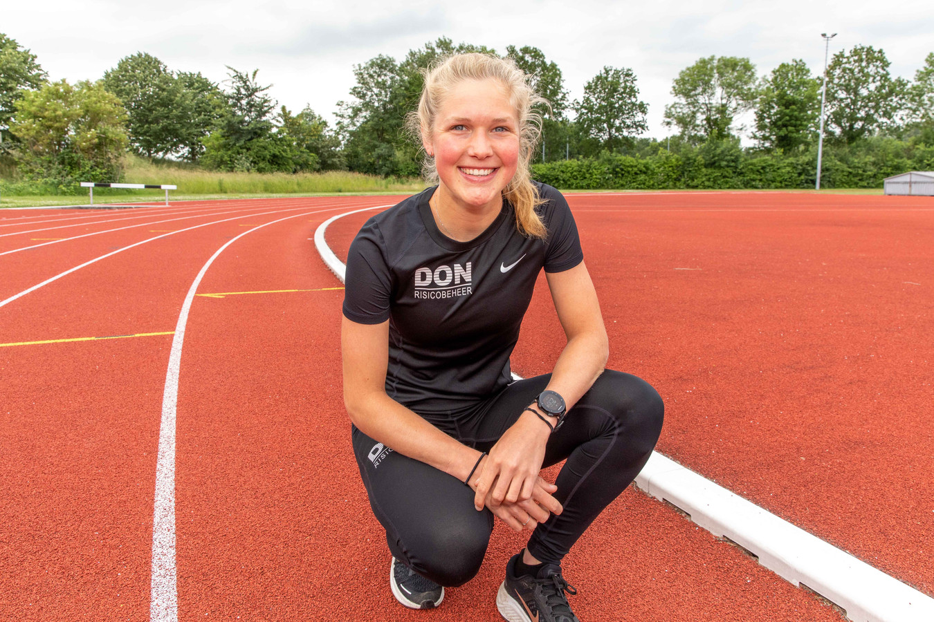 Atlete Noor Dekker blijkt ook een talent op de ATB te zijn.