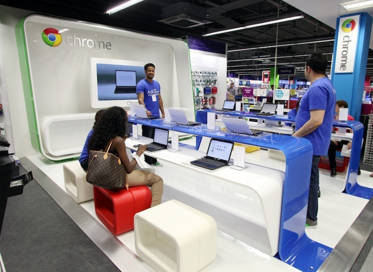 De Google popupwinkel in Londen. (foto van Google) Beeld 