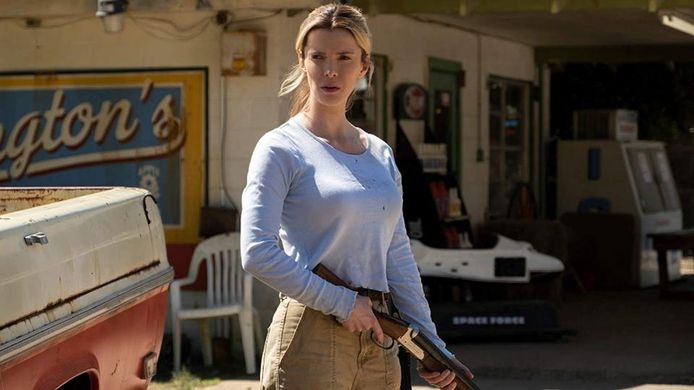 Betty Gilpin in de controversiële film 'The Hunt'