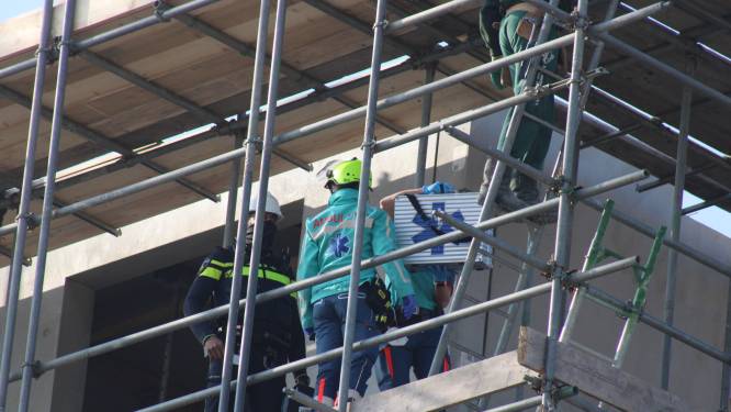 Ongeval boven op pand in aanbouw in Laan van ‘t Haantje in Rijswijk