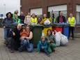 Een twintigtal vrijwilligers kwam graag mee de handen uit de mouwen steken.
