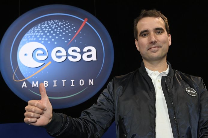 ESA-beroepsastronaut Raphael Liegeois .
