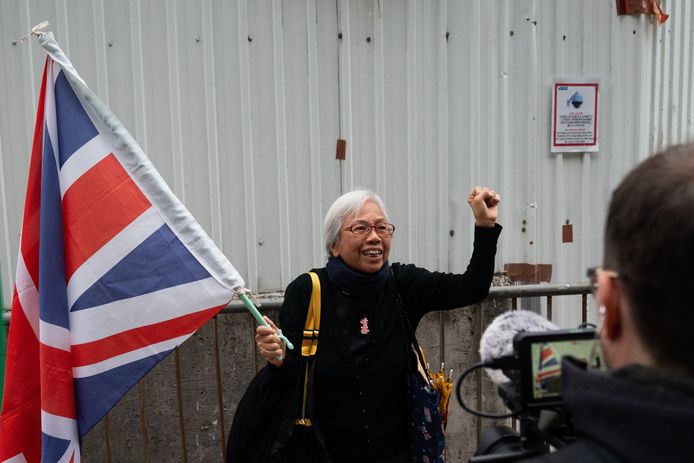 Protester Alexandra Wong, or 'Grandma Wong', is calling for the release of Jimmy Lai.