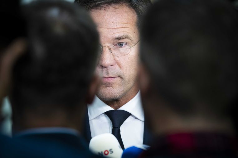 Het niet-schrappen van de dividendbelasting beschadigt de positie van premier Rutte. Daarover zei hij: 'Een kras? Mijn baan is een verzameling van krassen.' Beeld ANP