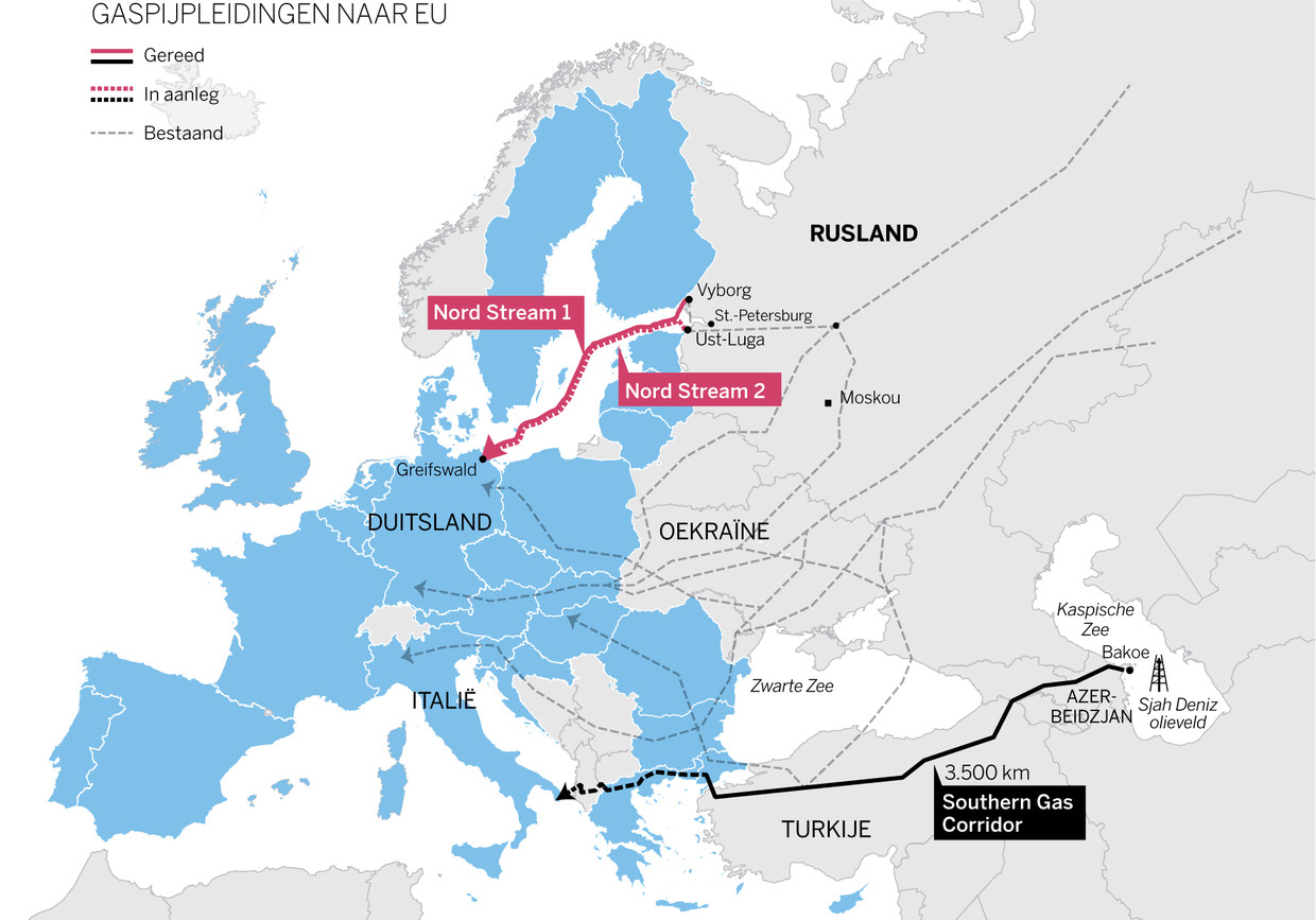 Hoe het Russische gas Europa de houdgreep heeft | Volkskrant