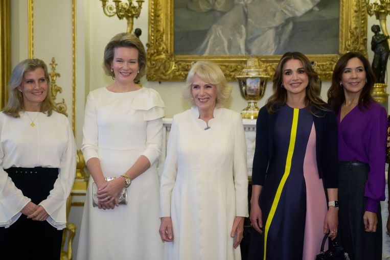 Eerste receptie van Camilla overschaduwd door schandaal: Buckingham Palace biedt excuses aan Beeld Getty Images