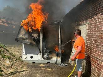 Brand in stroomcabine geblust door getuigen 