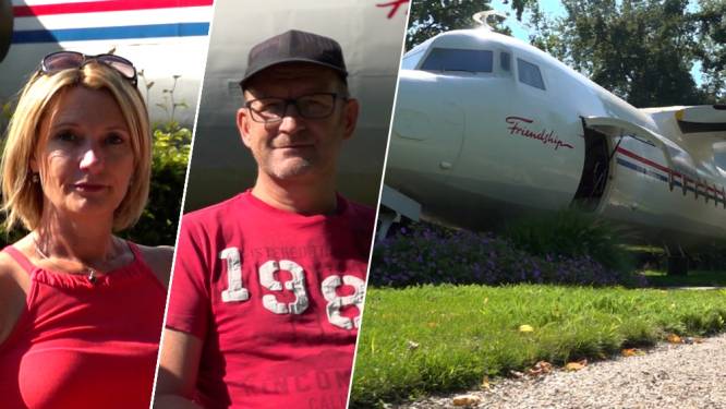 Inge verrast haar man Jim met een overnachting in een vliegtuig: “Er is zelfs een sauna in het toestel”