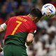 Niet één nauwkeurig gecoiffeerde haar van Ronaldo raakte de bal bij de 1-0, bewijst een sensor in de bal