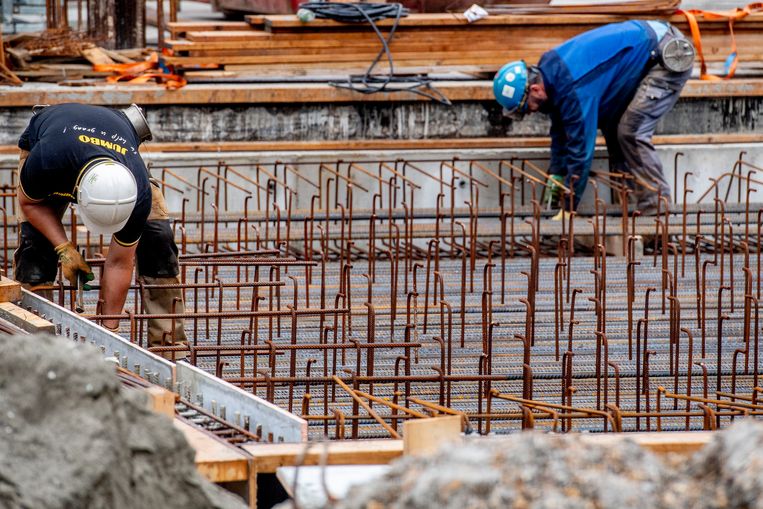 In de bouw is het risico van beroepsziekten groot.  Beeld ANP