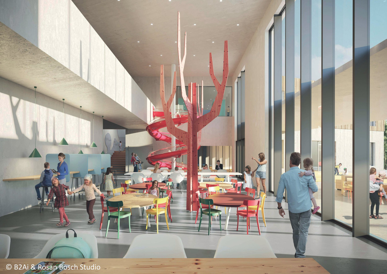 Oude paviljoenen en tijdelijke units KAZ ruimen plaats voor nieuwbouw Foto hln.be