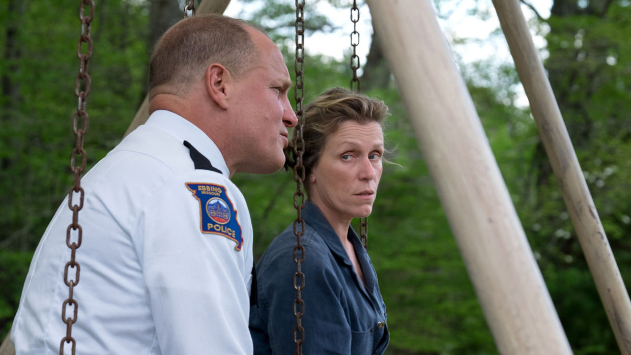 Woody Harrelson en Frances McDormand in Three Billboards Outside Ebbing, Missouri. Beeld 