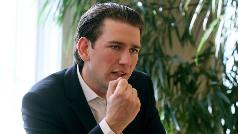 De Oostenrijkse minister van Buitenlandse Zaken Sebastian Kurz (ÖVP). Beeld AP