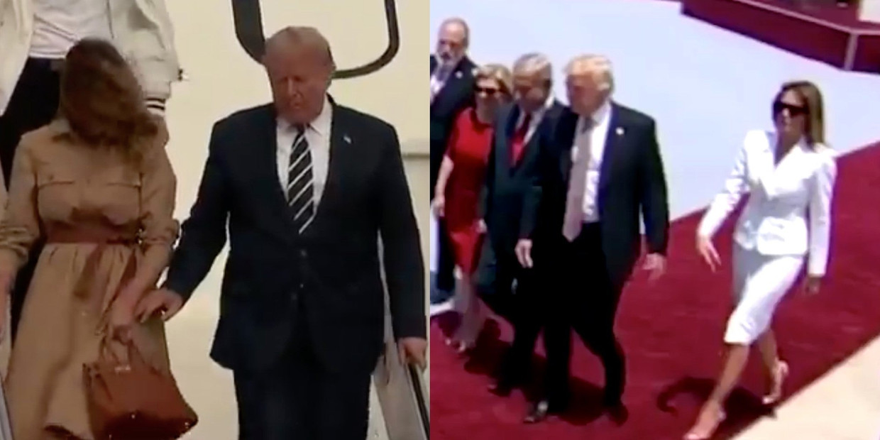 Melania lijkt de uitgelezen figuur voor het afwijzen van Trump. Beeld 