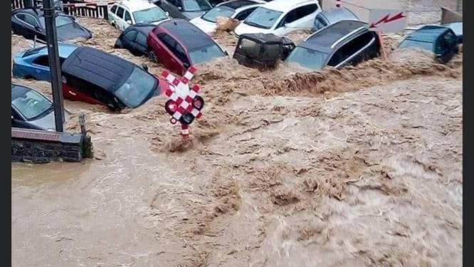 Noodweer slaat opnieuw toe in België, overstromingen in provincie Namen: ‘Dit is waanzin’