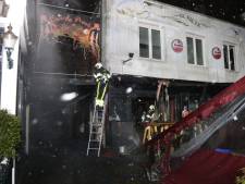 Felle brand verwoest deel van café De Preek in Uden, politie vermoedt brandstichting