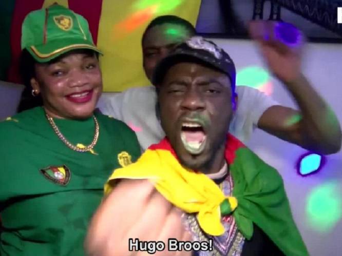 Delirium bij Kameroeners in Brussel: "Hugo Broos is God!"