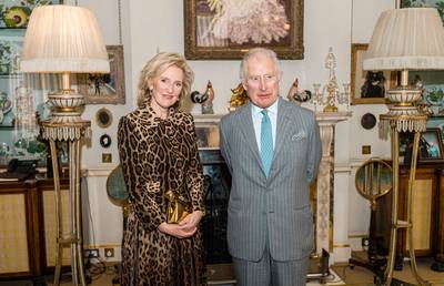 IN BEELD. Prinses Astrid op bezoek bij Britse kroonprins Charles