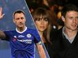 Links John Terry, rechts Vanessa Perceval met Wayne Bridge in betere tijden.