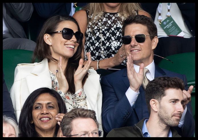 Tom Cruise en Hayley Atwell op Wimbledon