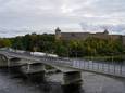 Een brug over de Narva rivier.