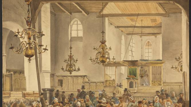Ramptoerisme in 1855: wie betaalde kon in Utrechtse kerk naar slachtoffers watersnood kijken