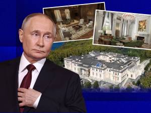 Le palais secret de Poutine fait peau neuve, avec des lustres de Roulers et de la moquette de Waregem