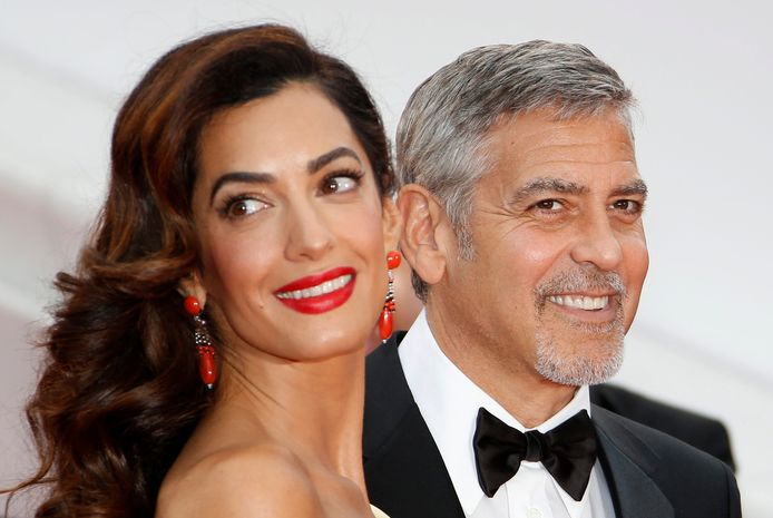 George en Amal tijdens het filmfestival in Cannes