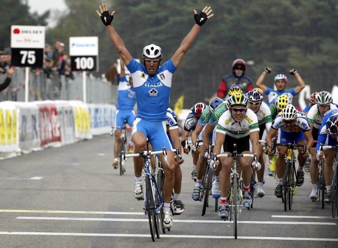 Cipollini werd in 2002 wereldkampioen op de weg in Zolder.