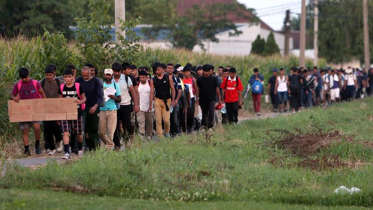 De EU bestrijdt nu de averechtse - en deels dodelijke - gevolgen van haar eigen migratiebeleid. Beeld epa