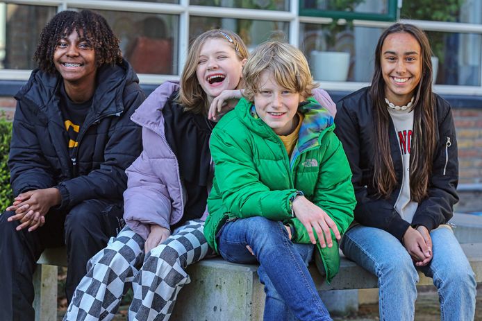 Leerlingen van Montessori Mavo Rotterdam
