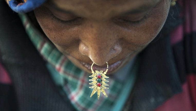 Een vrouw in Nepal. Beeld anp
