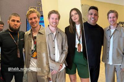 KIJK. ‘KDB’ tussen de sterren: De Bruyne ging in Abu Dhabi graag op de foto met onder anderen Sharapova en Ronaldo