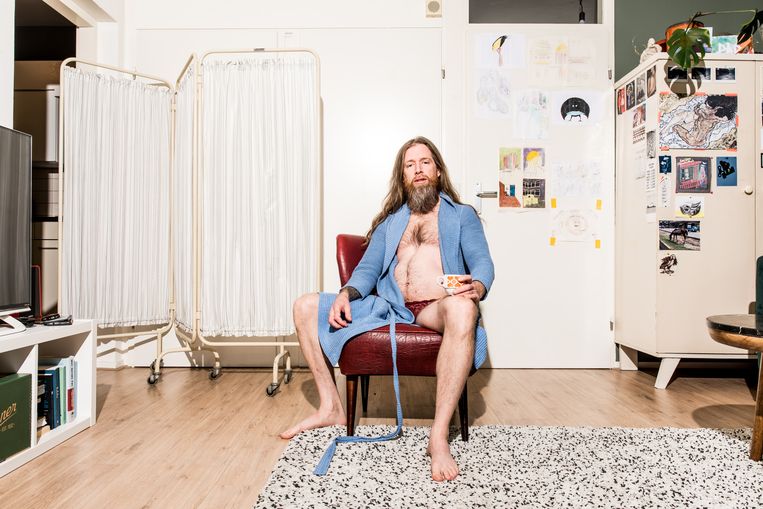 Jeroen Leenders: ‘Als mensen na een grap begonnen te klappen, moest ik hun applaus niet hebben.’ Beeld Jan Mulders