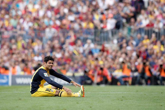 Diego Costa kan niet meer verder in FC Barcelona - Atlético.