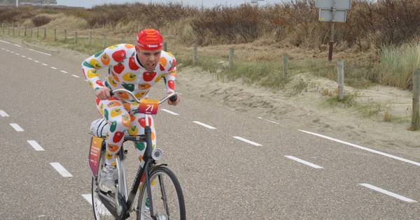 Het snot voor je ogen tijdens NK Tegenwindfietsen