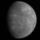 Gedetailleerder beeld ‘aureoolkraters’ op Mercurius