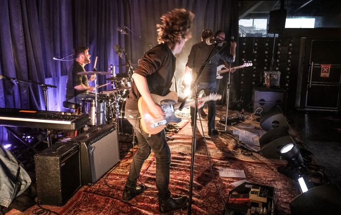 Gitarist Wouter Spaens.