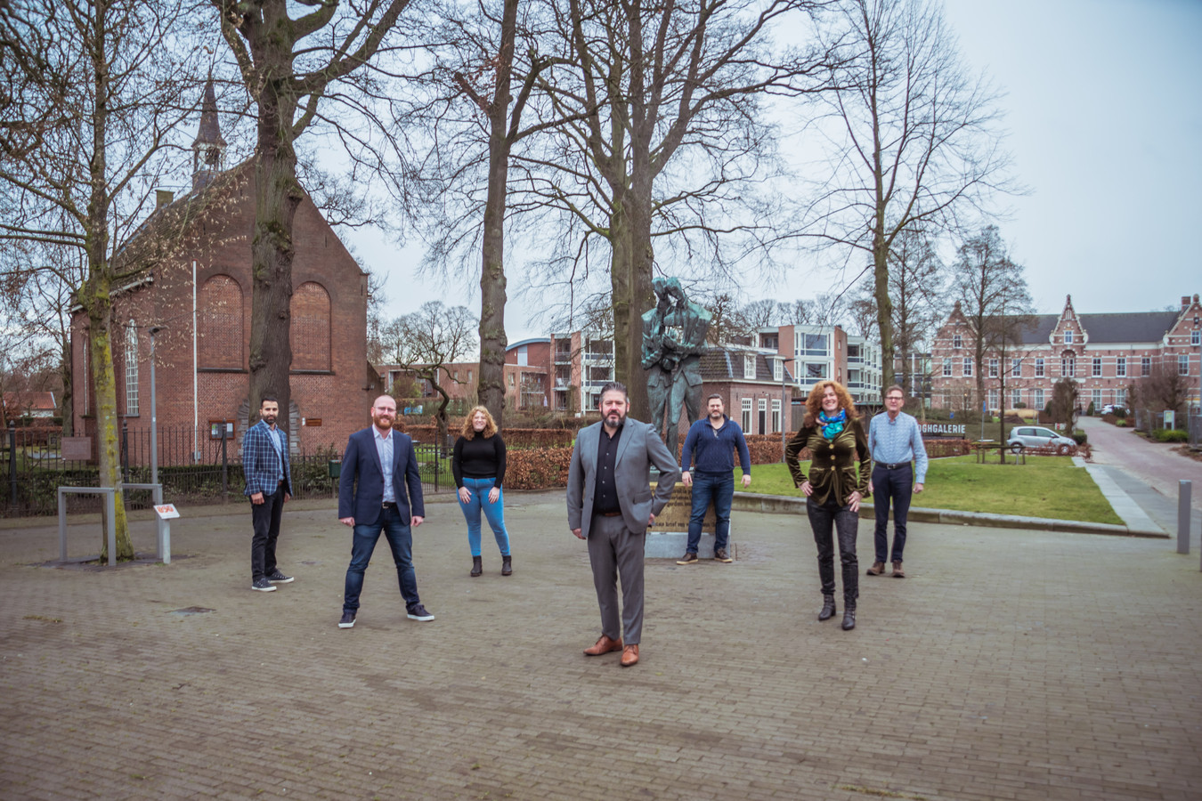 De eerste zeven kandidaten van de lijst van D66 Zundert