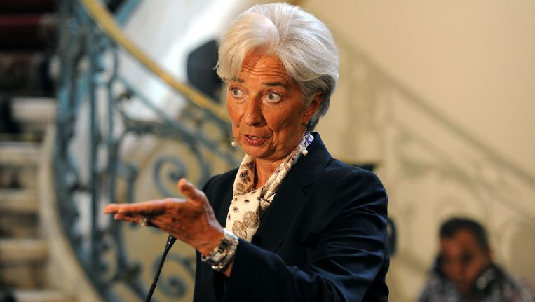 IMF-baas Christine Lagarde. Beeld AFP